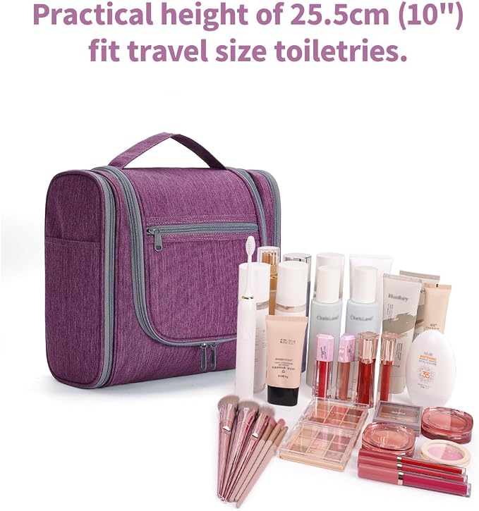 Hanging Toiletry Bag for Women Travel Makeup Bag Organizer Toiletries Bag for - Image 4
