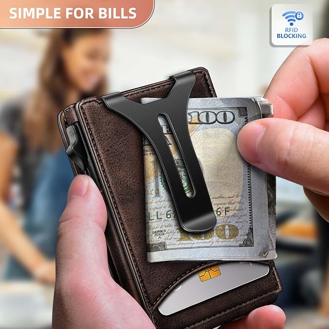 BULLIANT Men Wallet, Money Clip Wallet Slim - Image 6