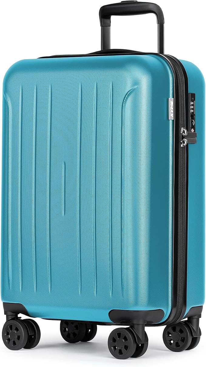 KYME Suitcase Hardshell With Double Spinner Wheels, PC+ABS TSA Lock Travel by KYME