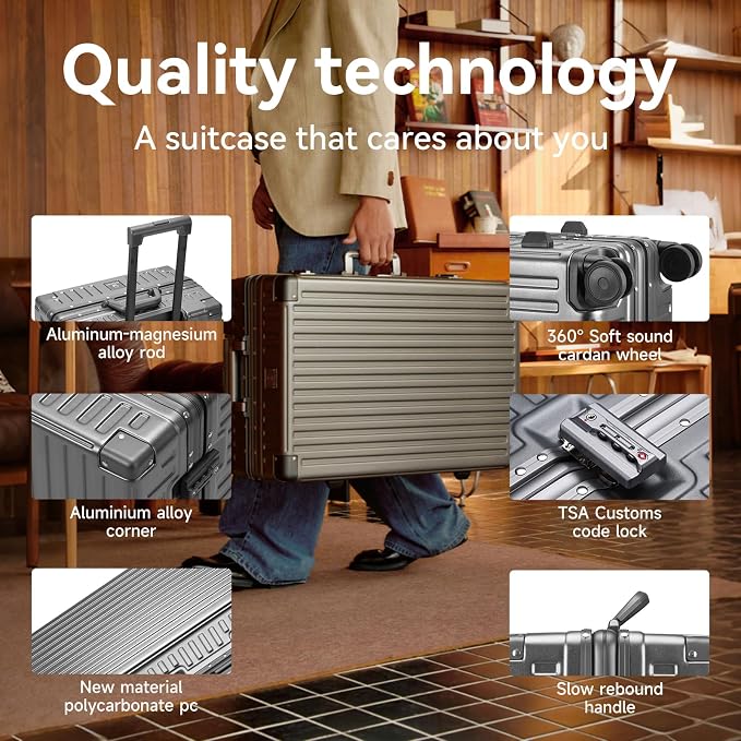 ROAMING Zipperless Luggage Airline Approved - Image 3