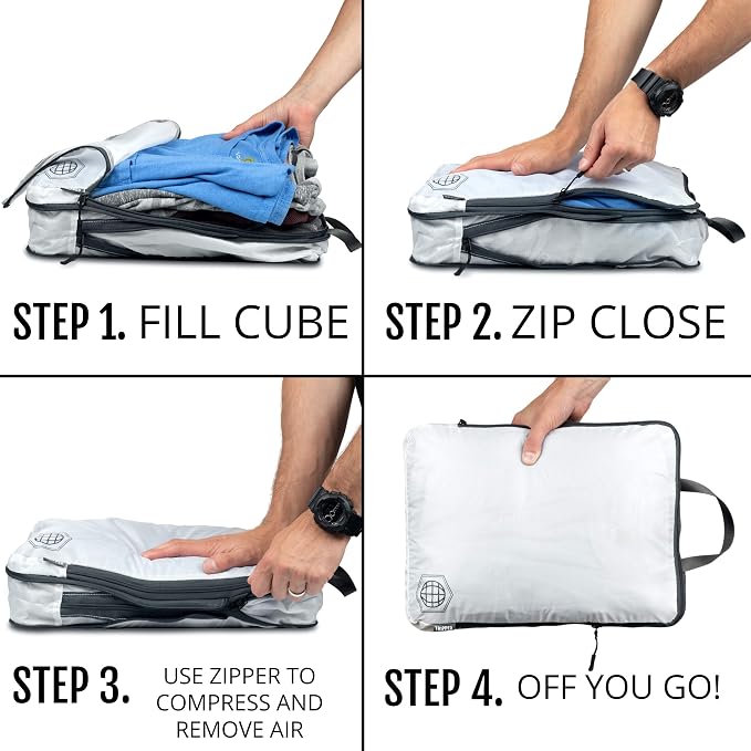 Large Compression Packing Cubes 6 Piece Set - Image 3