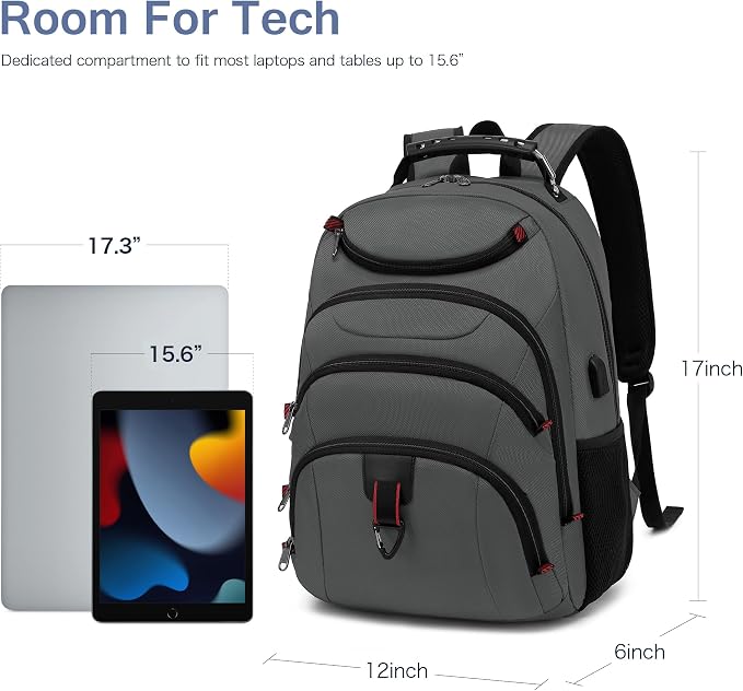 Boavan Laptop Backpack for men, 15.6 inch Laptop Bag - Image 6