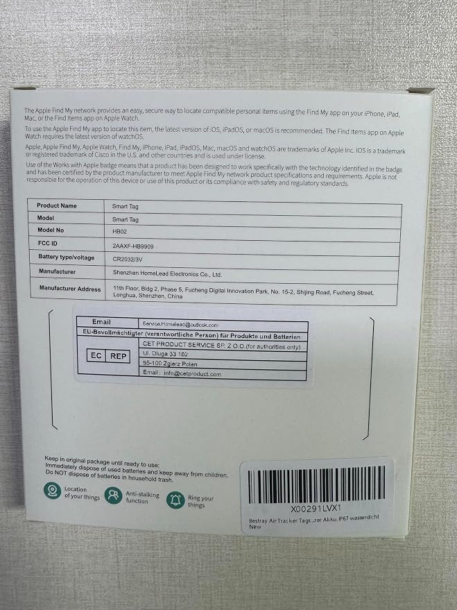 Air Tracker 4 Pack, Smart Bluetooth Tracker Works - Image 10