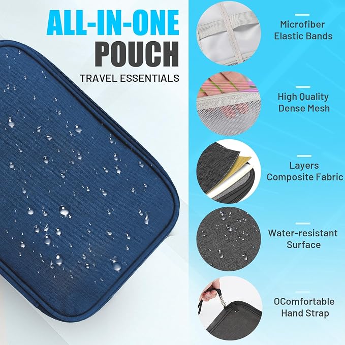 Travel Cable Organizer Bag, Electronics Organizer Tech Pouch - Image 4