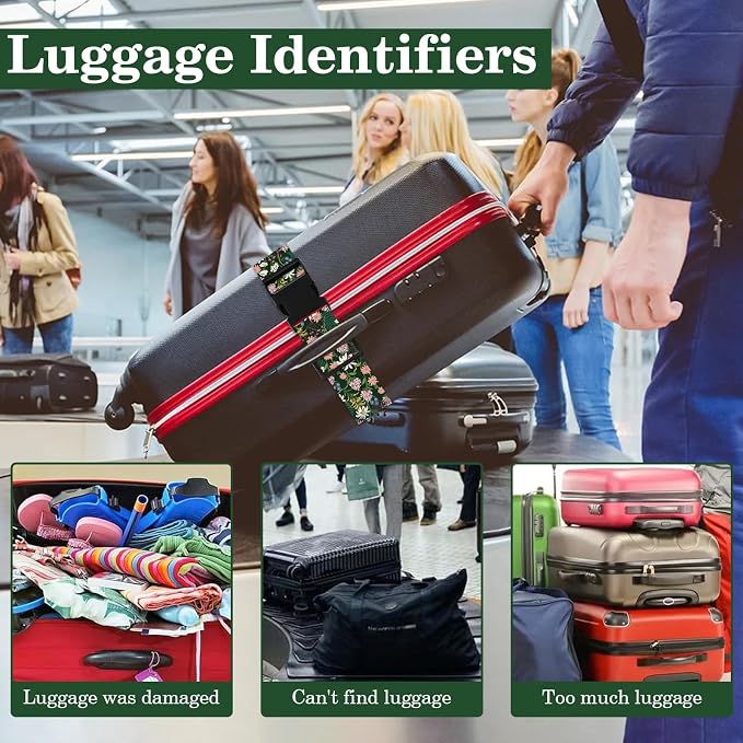 Wildflowers Luggage Straps for Suitcases TSA Approved, Luggage Identifiers for - Image 6
