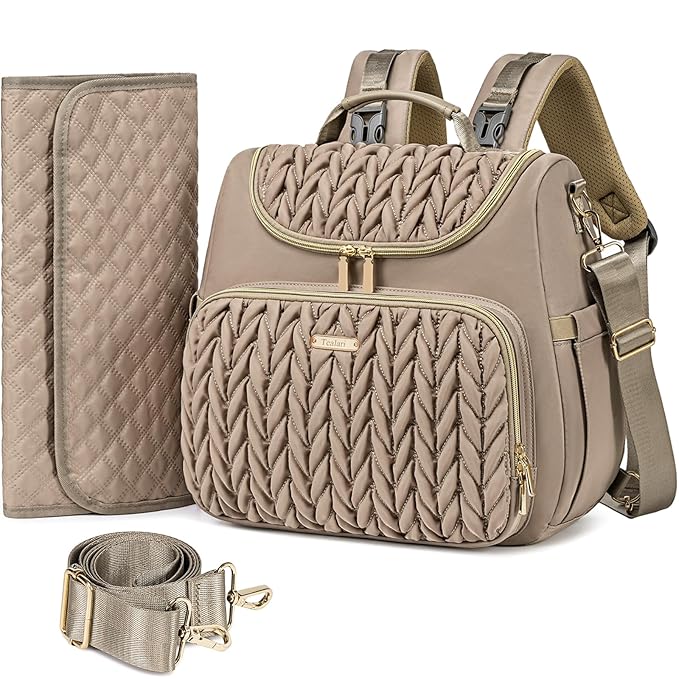 4 in 1 Convertible Diaper Bag Backpack, Waterproof Baby Diaper Bag by Tealari