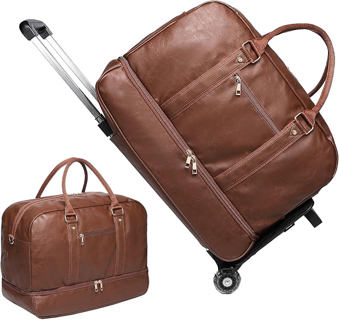 seyfocnia Rolling Duffle with Wheels, Duffle Bag by Seyfocnia