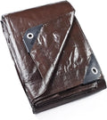 GUARD SHIELD Brown Tarp 6x6 Feet Waterproof Tarps Lightweight Camping Tarp by GUARDSHIELD