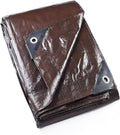 GUARD SHIELD Brown Tarp 10x12 Feet Waterproof Tarps Lightweight Camping Tarp by GUARDSHIELD