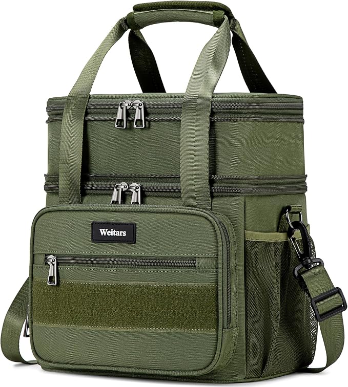 Weitars Tactical Lunch Box, Insulated Lunch Box, Large Expandable Heavy Duty by Weitars