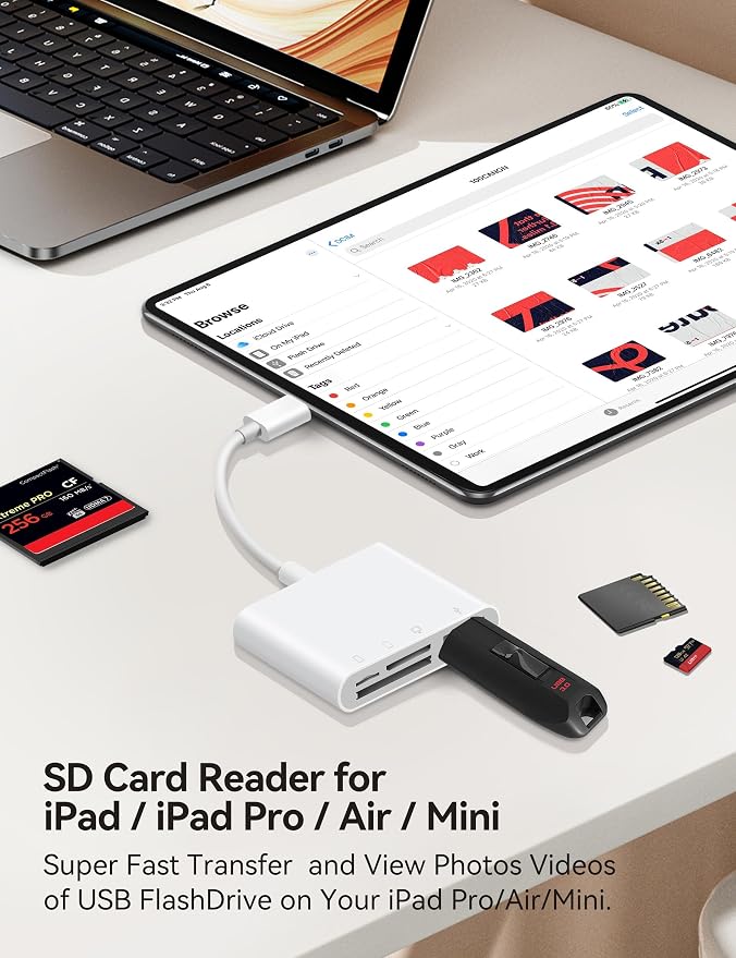USB C to SD CF Card Reader, SD Card Adapter - Image 6