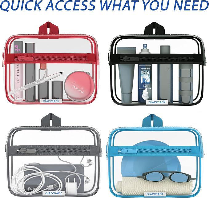 TSA Approved Toiletry Bag 3-1-1 Clear Travel Cosmetic Bag - Image 6