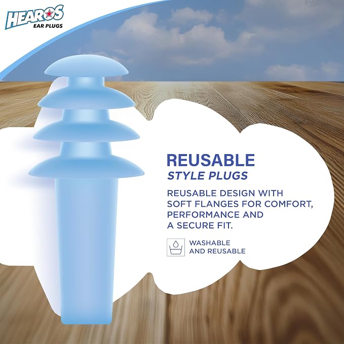 HEAROS AirPlugs Airline Pressure Reducing Earplugs, 1 Pair + Free Case - Image 4