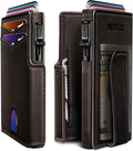 Men Wallet, with Money Clip Coins Pocket ID Window, Slim Front Pocket RFID by Miyozi