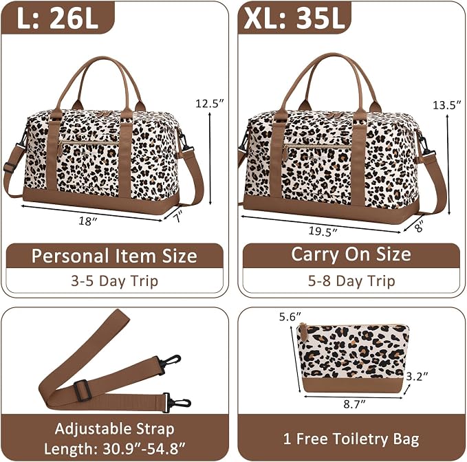 Travel Duffle Bag for Women, Weekender Bags, Hospital Bag for Labor Delivery - Image 2