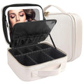 MOMIRA Makeup Bag with Mirror and Light Travel Makeup Train Case Cosmetic Bag by MOMIRA