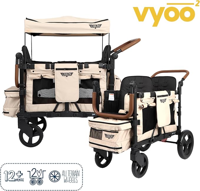 Keenz VYOO Stroller Wagon with Canopy - Image 2