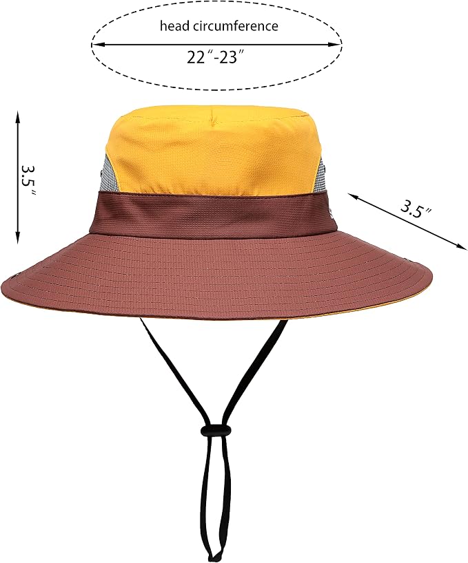 Womens Summer Sun Hat Beach Hat Wide Brim Outdoor UV Protection Hat Foldable - Image 2