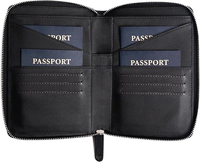 Full Grain Leather Family Passport Holder by Travaci