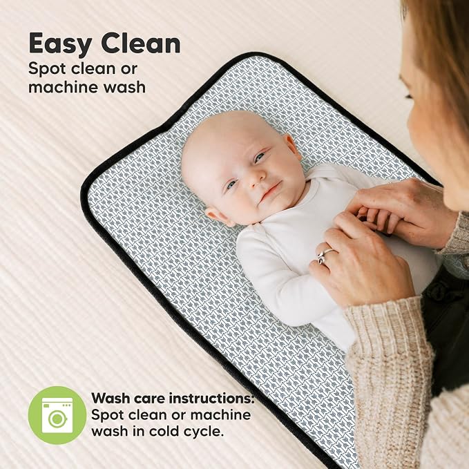 KeaBabies Portable Diaper Changing Pad, Easy Wipe Clean - Image 7