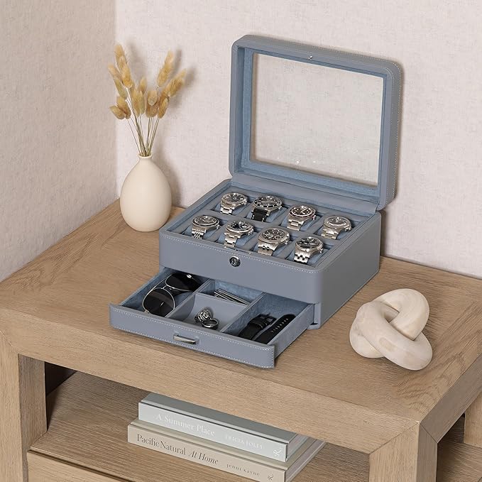ROTHWELL 8 Slot Leather Watch Box - Image 2