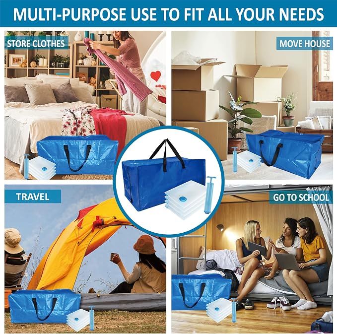 8 Pack Heavy Duty Extra Large Moving Bags - Image 7