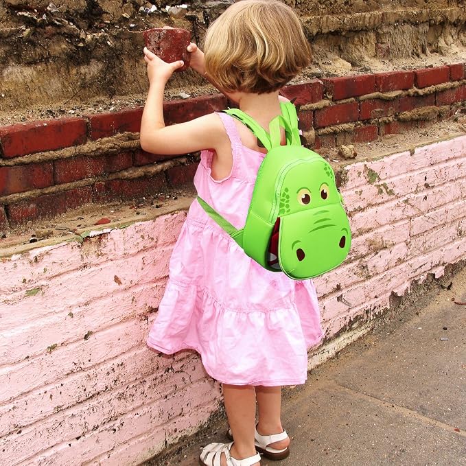 JiePai Dinosaur Toddler Backpack Hippo Kids Backpack Waterproof Cartoon - Image 5
