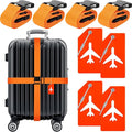 Weewooday 8 Pcs Luggage Straps Suitcase Tags Set by Weewooday