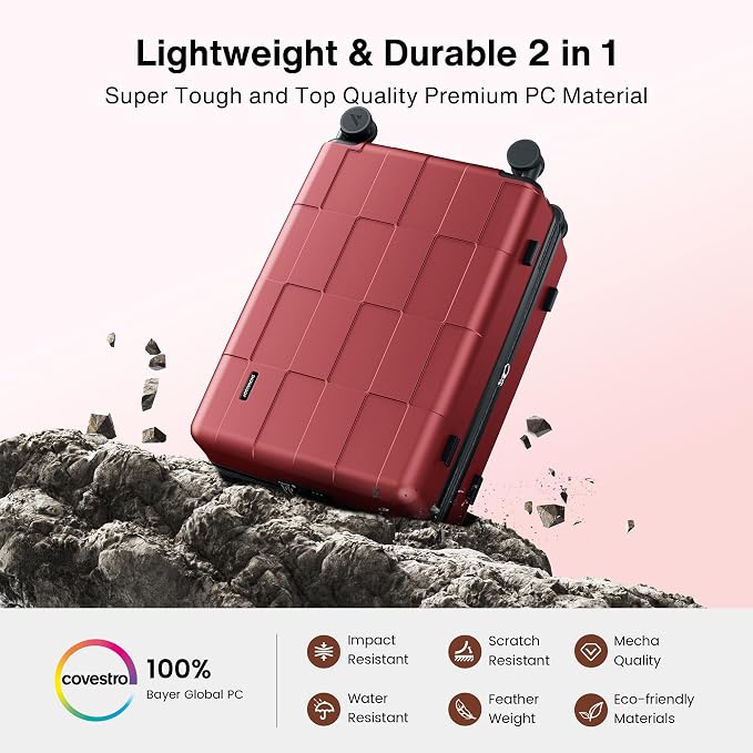 SHOWKOO Luggage Sets 3 Piece Hardside Expandable Lightweight PC Suitcase Sets - Image 3