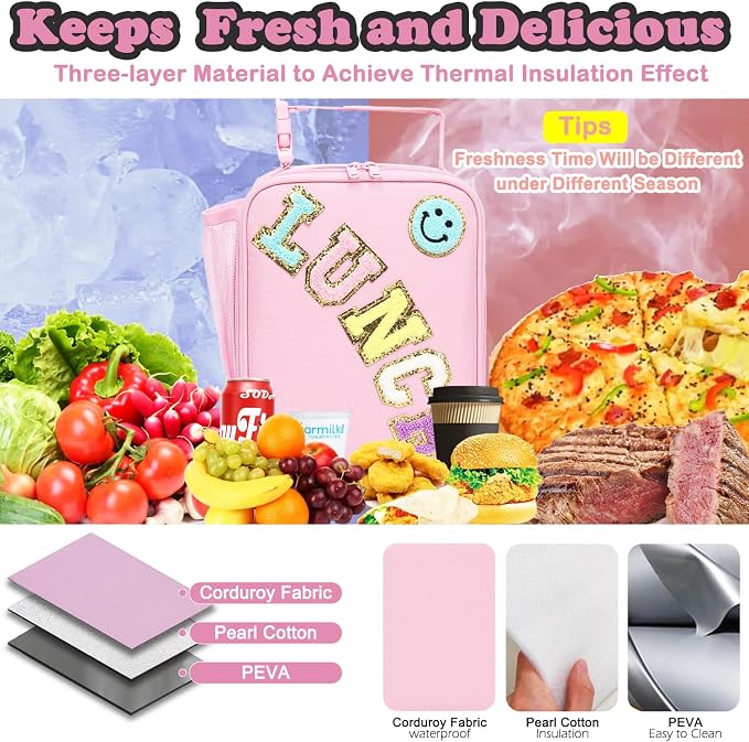 FlowFly Lunch box Insulated Soft Bag Mini Cooler Back to School Thermal Meal - Image 4