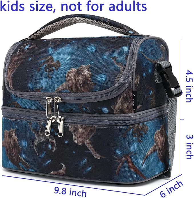 FlowFly Double Decker Cooler Insulated Lunch Bag Large Tote - Image 3
