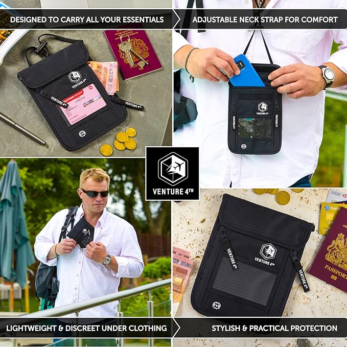 VENTURE 4TH Passport Holder Neck Wallet - Image 5
