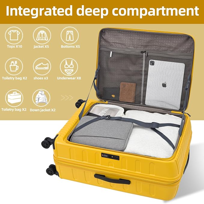 2 Pieces 19/29 Luggage Sets, 19 Inch Carry On Luggage - Image 6