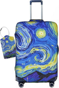 Vincent Van Gogh Starry Sky Night Luggage Cover Washable Suitcase Protector by Vridoyt