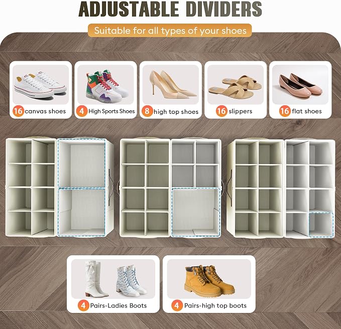 Budding Joy 2 Pack Shoe Organizer - Image 2