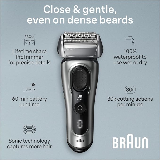 Braun Series 8 Electric Razor for Men, - Image 3