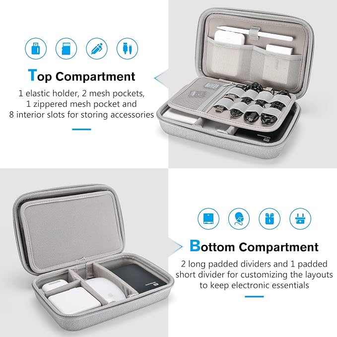 ProCase Hard Travel Electronic Organizer Case - Image 2