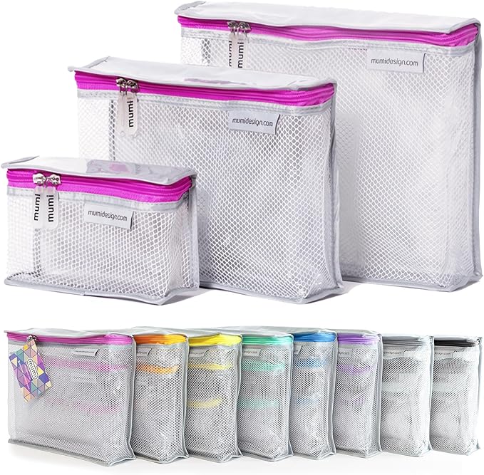 MUMI Travel Toiletry Bag Set of 3 – Clear TSA Approved Toiletry Bags by MUMI