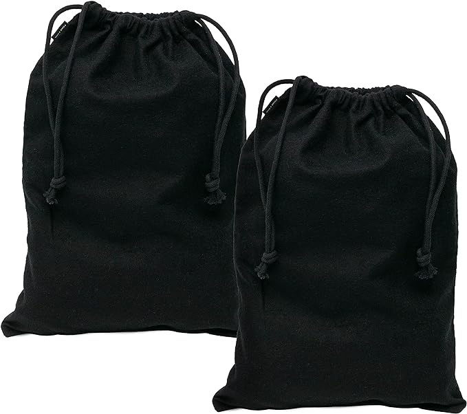 ZENPAC Shoe Bags for Storage, Washable Breathable Cotton Fabric Cloth for Boots by Zenpac