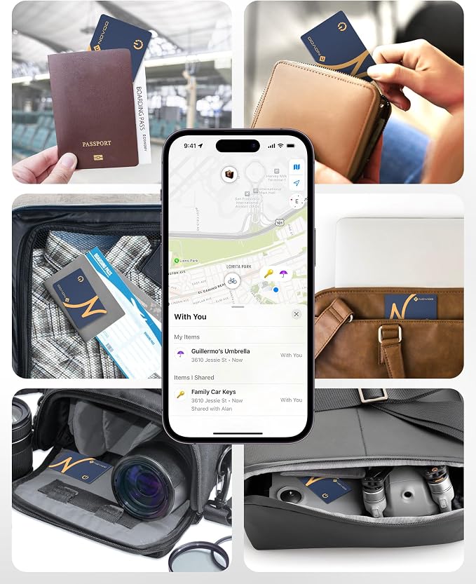 NOVOO SmartCard Air Locator Tag, iOS Only Bluetooth Tracker - Image 7