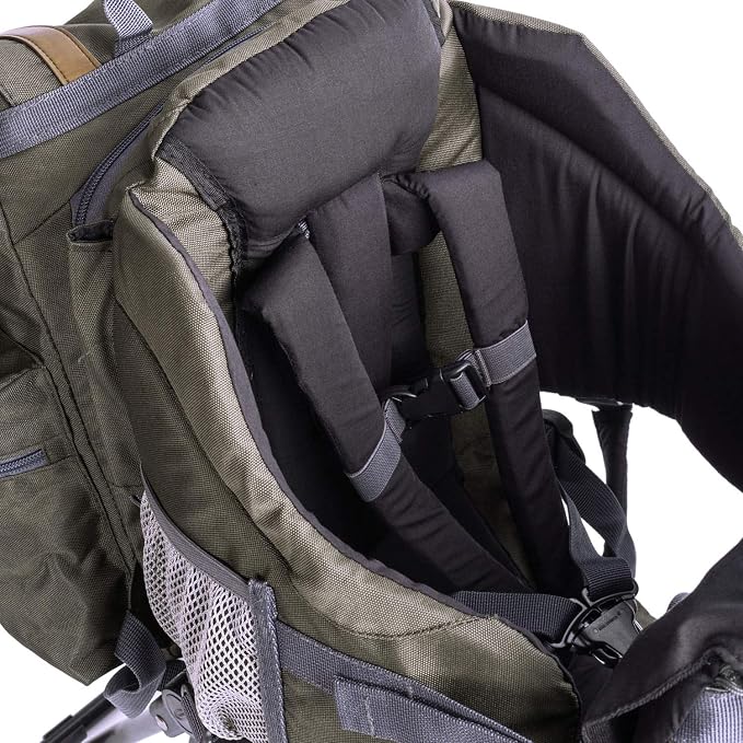 ClevrPlus Urban Explorer Child Carrier Hiking Baby Backpack, Olive Green - Image 6