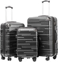 Coolife Luggage Expandable Suitcase 3 Piece Set by COOLIFE