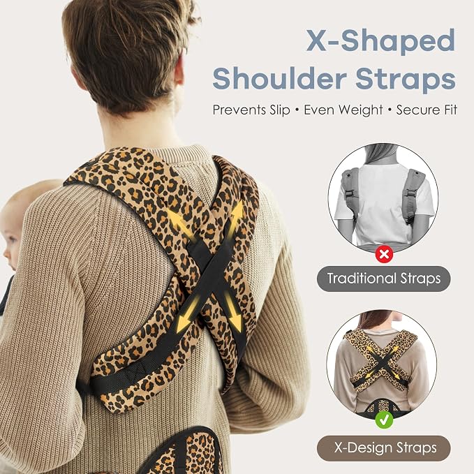 Baby Carrier with Lumbar Support, Cozy Baby Carrier Newborn to Toddler with - Image 4