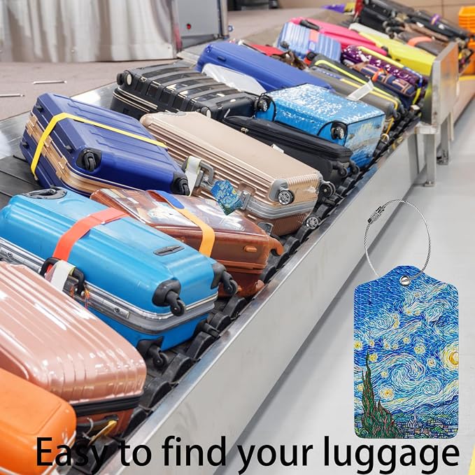 Starry Night Luggage Tag Personalized Luggage Tags - Image 5