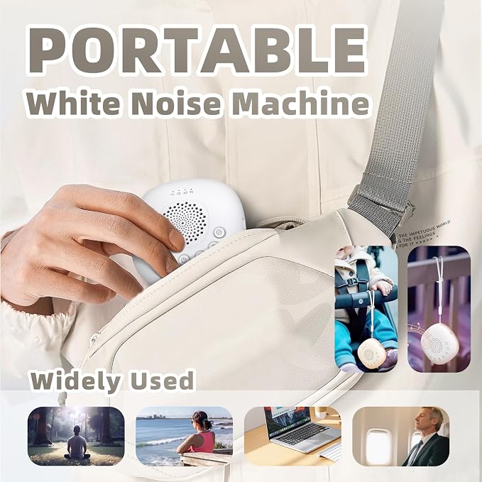 Portable White Noise Machine for Baby Adults, Rechargeable Brown/Pink Noise - Image 2