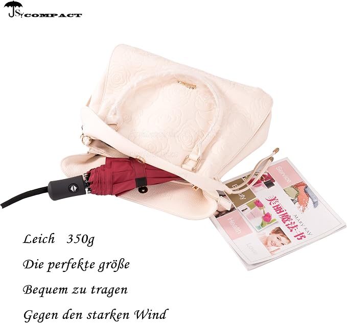 SY COMPACT Travel Umbrella Windproof Automatic Umbrellas Small Compact UV Sun - Image 5