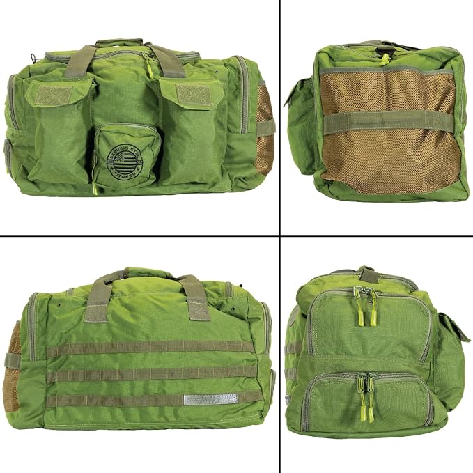 Serious Steel Fitness Heavy Duty 1000D Nylon Duffel Gym Bag - Image 7