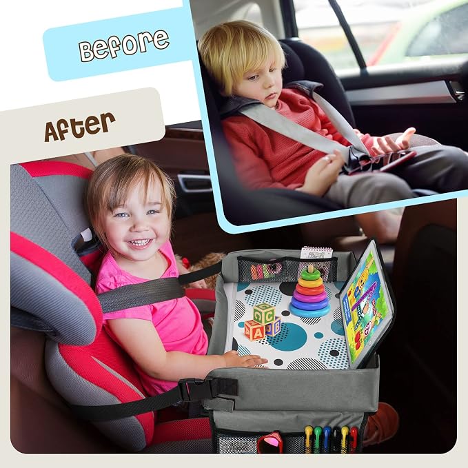 Car Seat Organizer Kids Travel Tray - Image 2