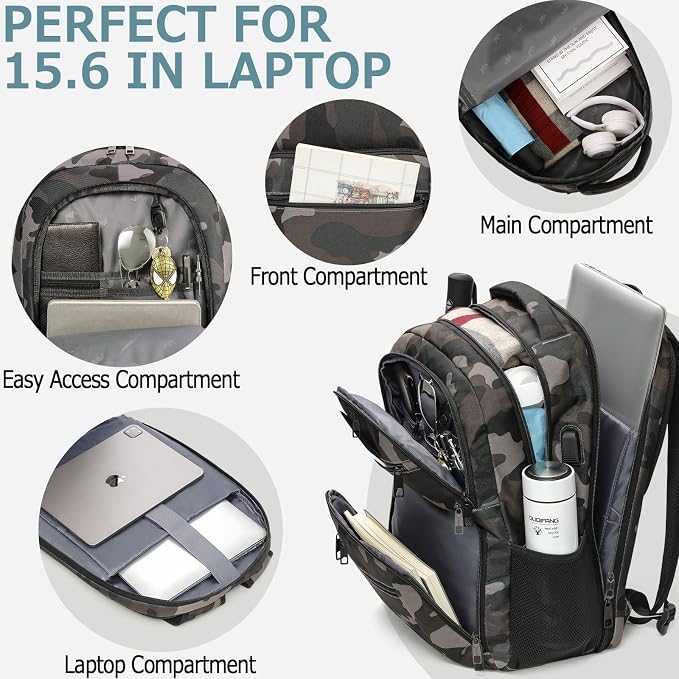 BIKROD Backpack for Boys Men, School Backpack for Teens Girls, Lightweight - Image 2