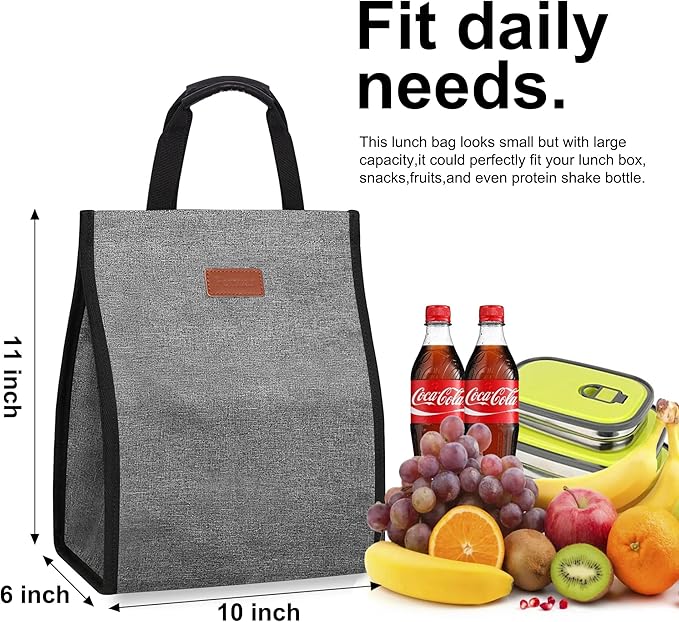 Lunch Bags for Women Insulated Reusable Lunch Tote - Image 2